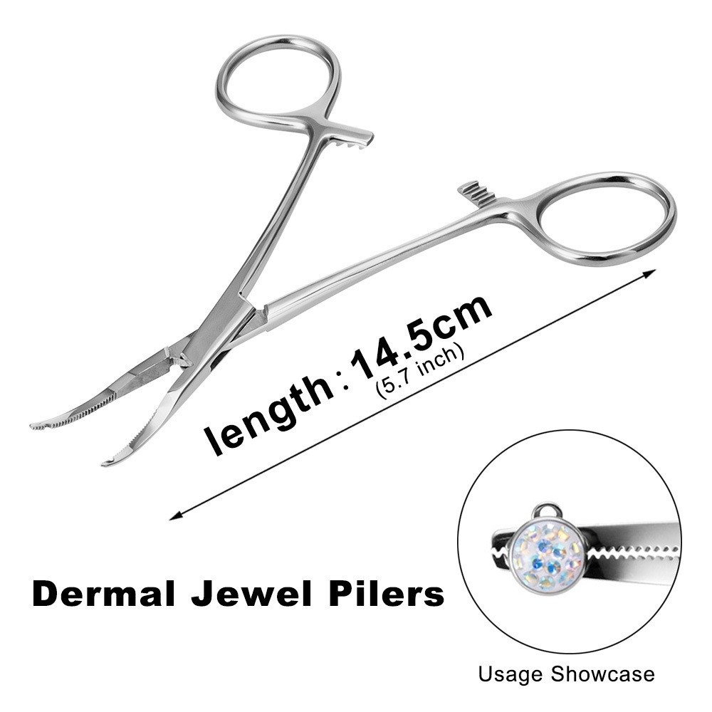 Body Jewelry Ring Opening Pliers - 수술용 강철 바디 피어싱 도구 직선형