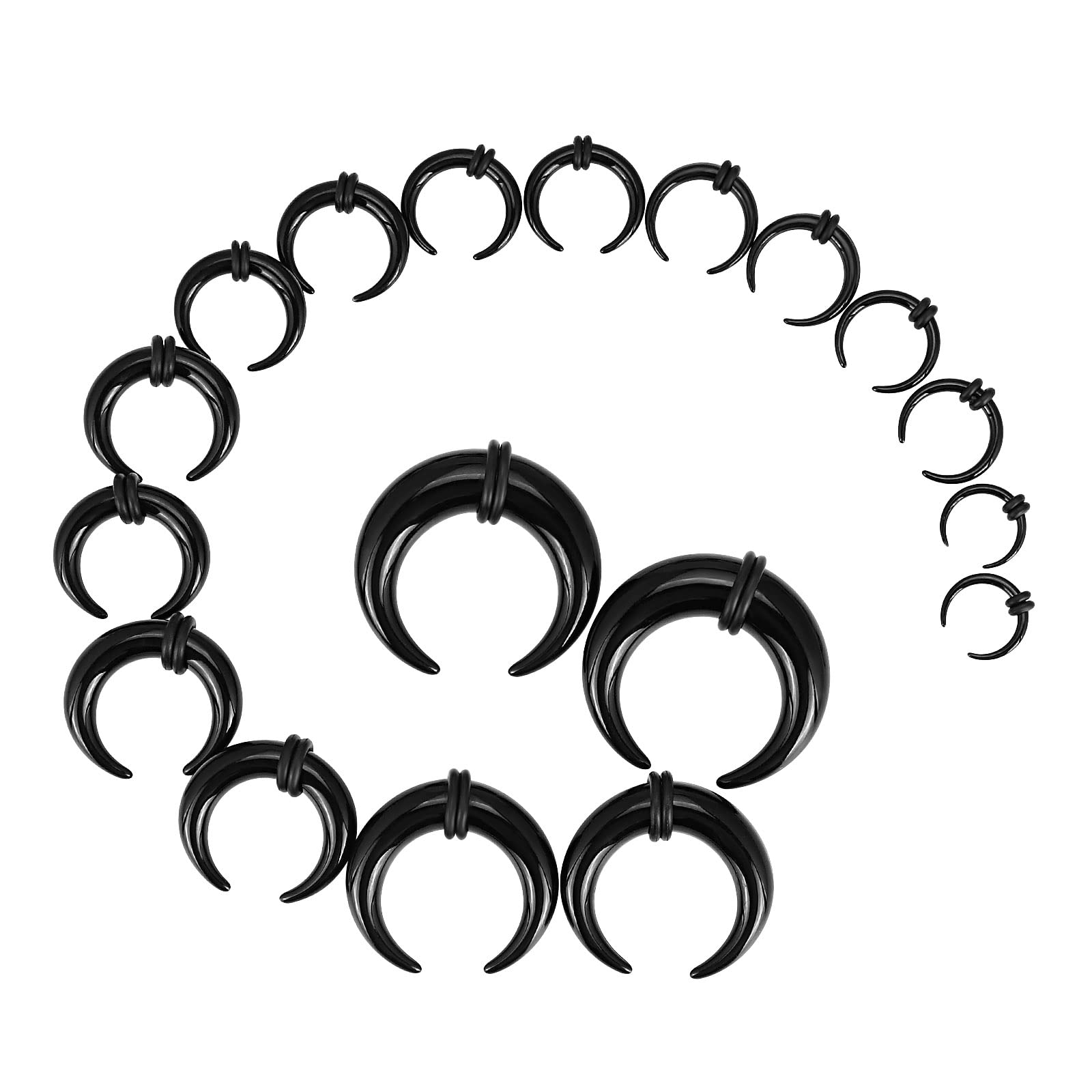 Body Jewelry Ear Gauges - 아크릴 셉텀 핀처 테이퍼 C 모양