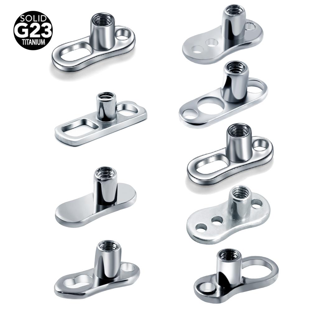 Body Jewelry Dermal - 10 개/몫 G23 티타늄 마이크로 피부