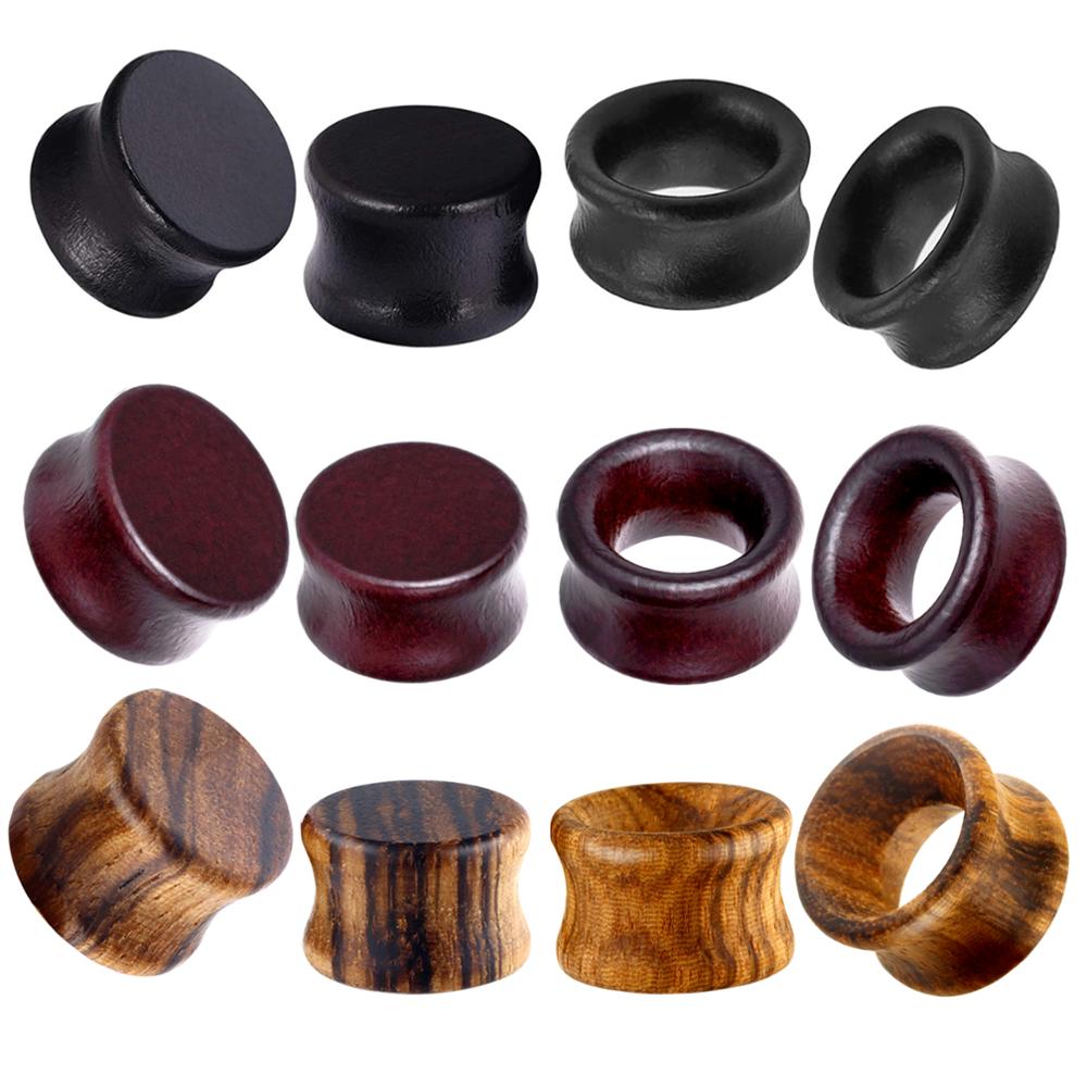 Body Jewelry Ear Gauges - JUNLOWPY 2g 0g 00g 우드 육체