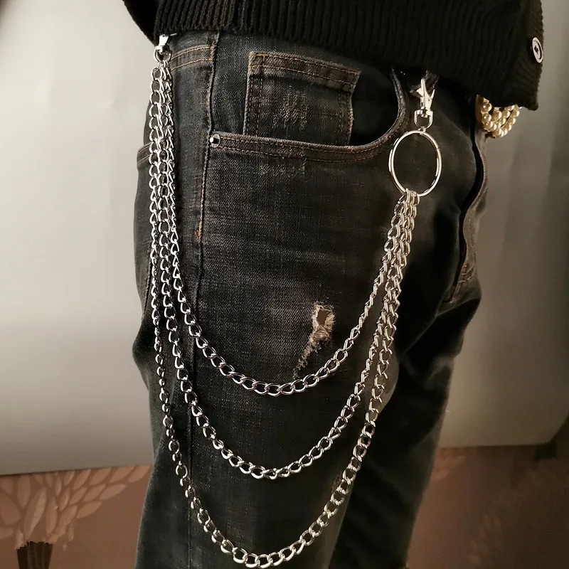 Body Jewelry Waist Chains - 레이어 메탈 벨트 체인 펑크 훅