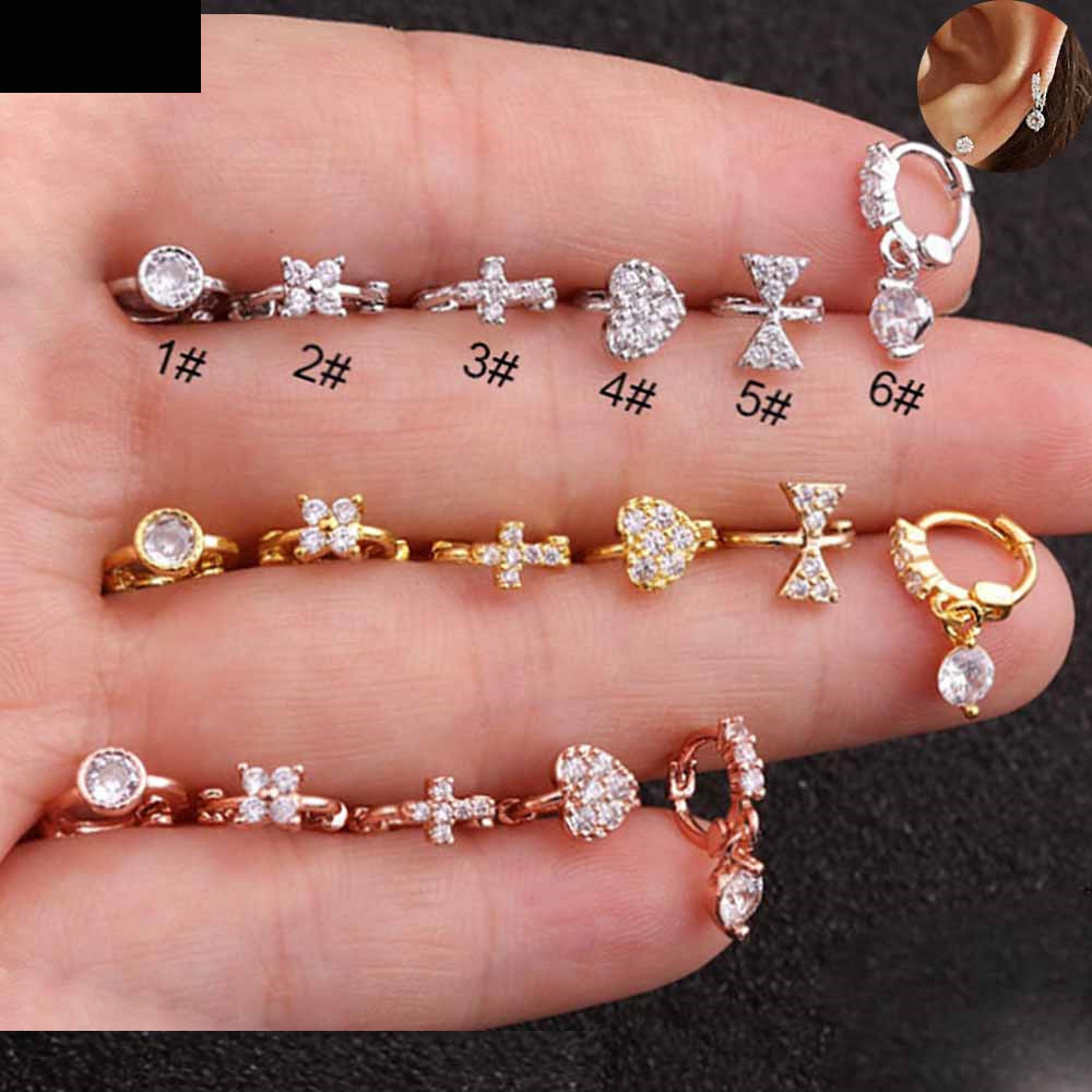 Body Jewelry Trend - 2개 세트 트렌디한 올매치 스테인리스 스틸