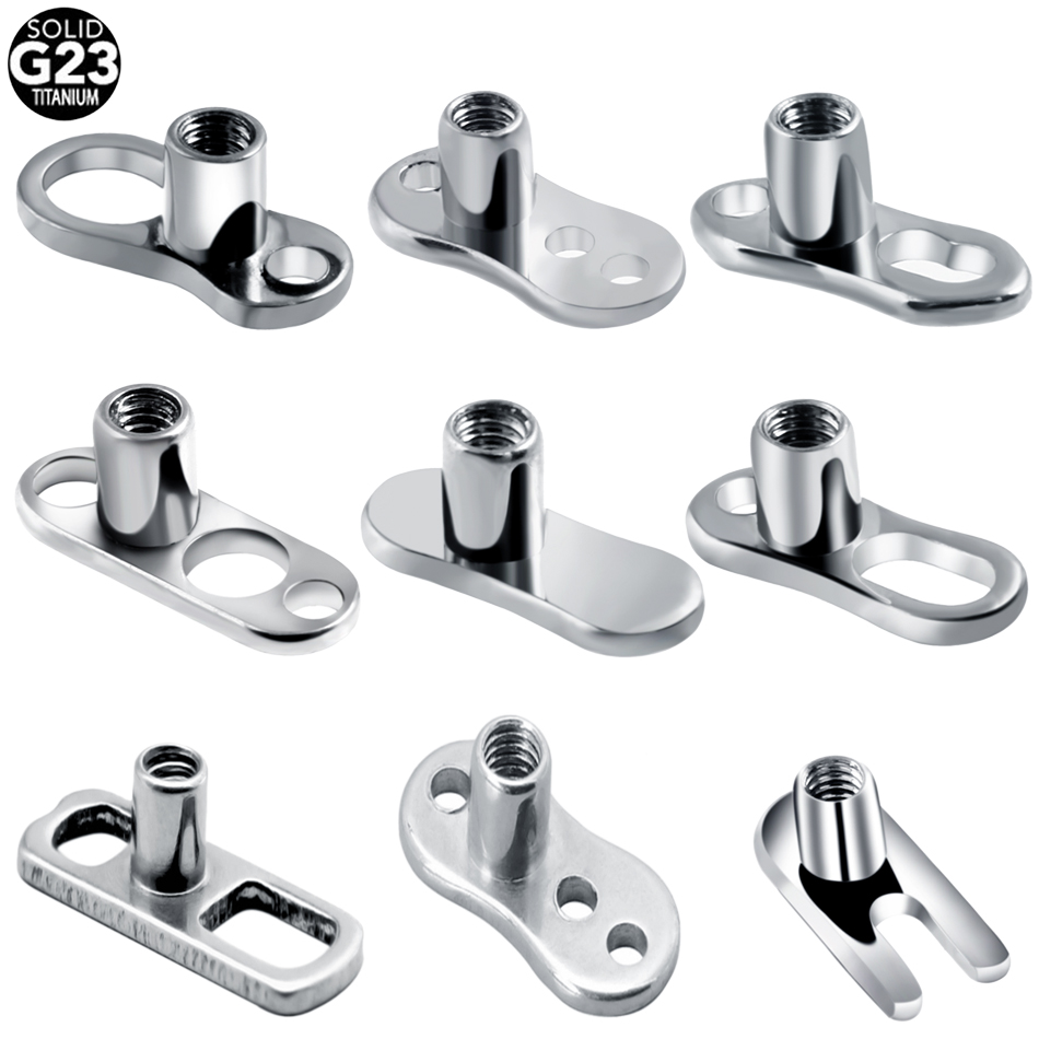 Body Jewelry Dermal - 1PC G23 티타늄 피어싱 마이크로 피부