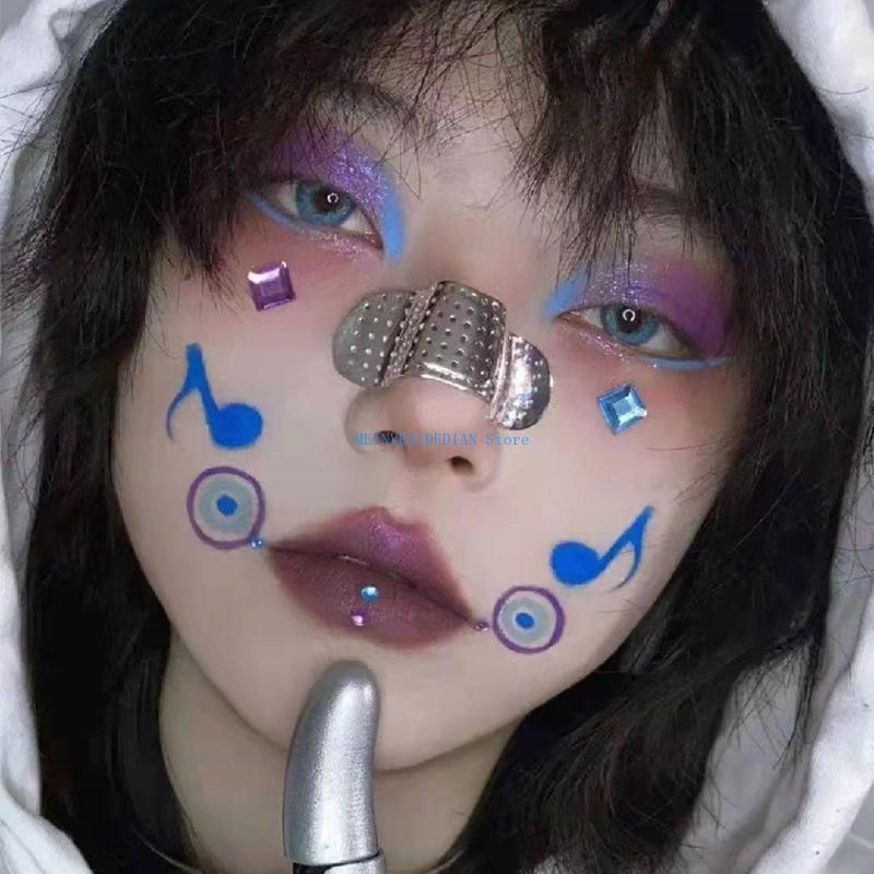 Body Jewelry Trend - 반창고 형태의 트렌드 합금 코 클립에