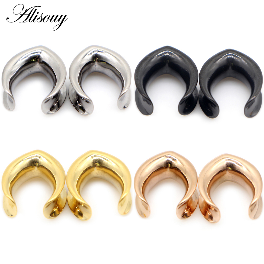 Body Jewelry Ear Gauges - Alisouy 2pcs 6mm-30mm 워터 드롭 글로시