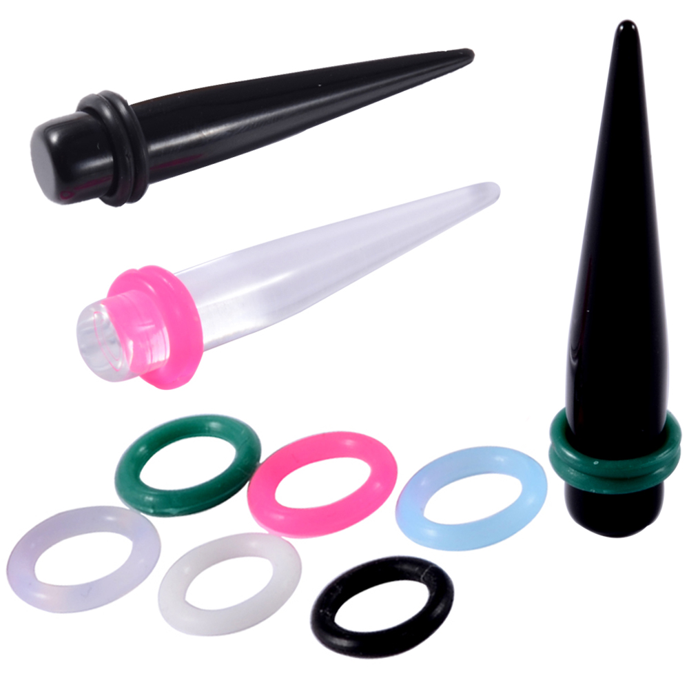 Body Jewelry Ear Gauges - 1mm-22mm 고무 귀 테이퍼 확장기 20