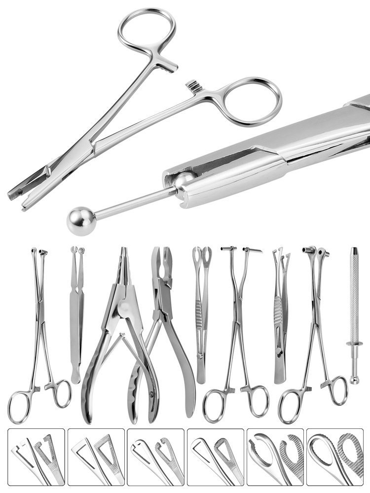 Body Jewelry Ring Opening Pliers - 스테인레스 스틸 바디 피어싱 도구 바늘