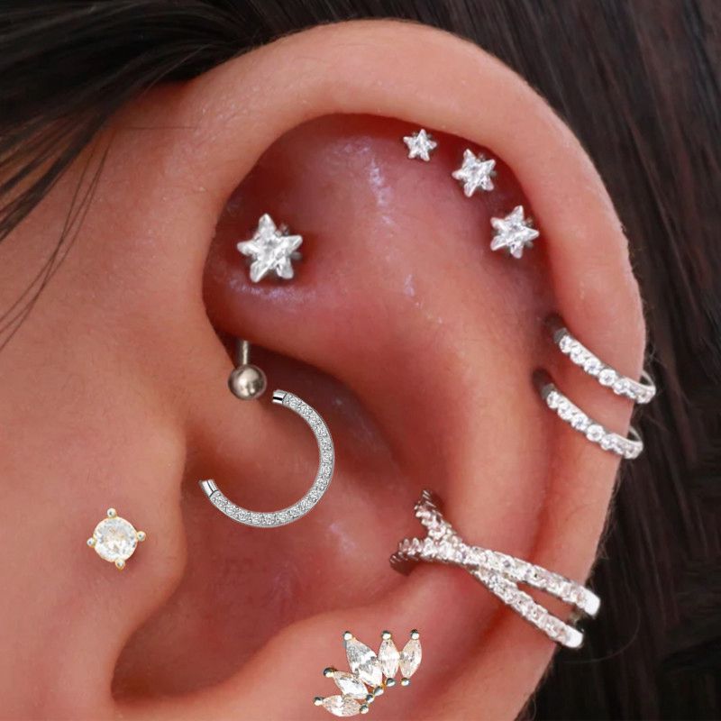 Body Jewelry Trend - 헬릭스 피어싱 스타 귀걸이 여성용, 트렌드