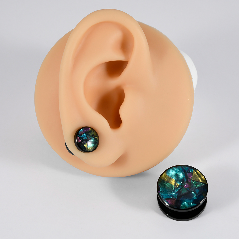 1PC 스테인레스 스틸 믹스 색상 쉘 평면 귀 확장기  - Body Jewelry Ear Gauges 리뷰 및 가격