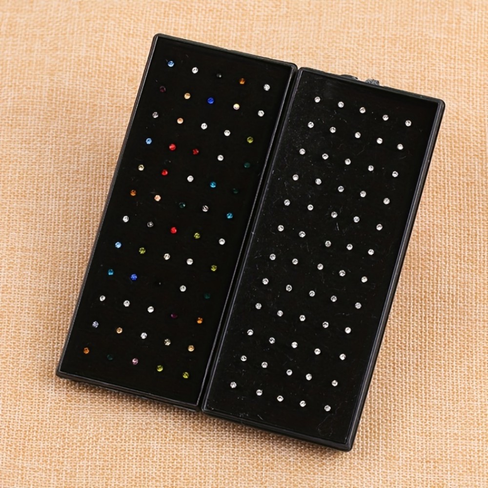 60개 코 링 세트 스터드 귀걸이 스테인레스 스틸 코  - Body Jewelry Store 리뷰 및 가격