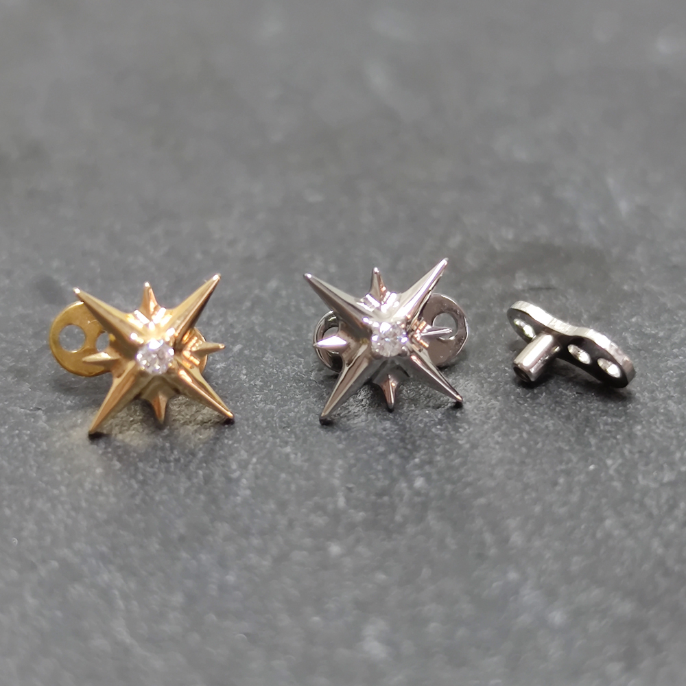 G23 티타늄 지르콘 마이크로 피부 앵커 피어싱 작은  - Body Jewelry Dermal 리뷰 및 가격