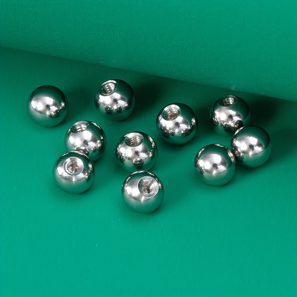 10pcs 피어싱 공 3mm 5mm 스테인레스 스틸 교 - Body Jewelry Store 리뷰 및 가격