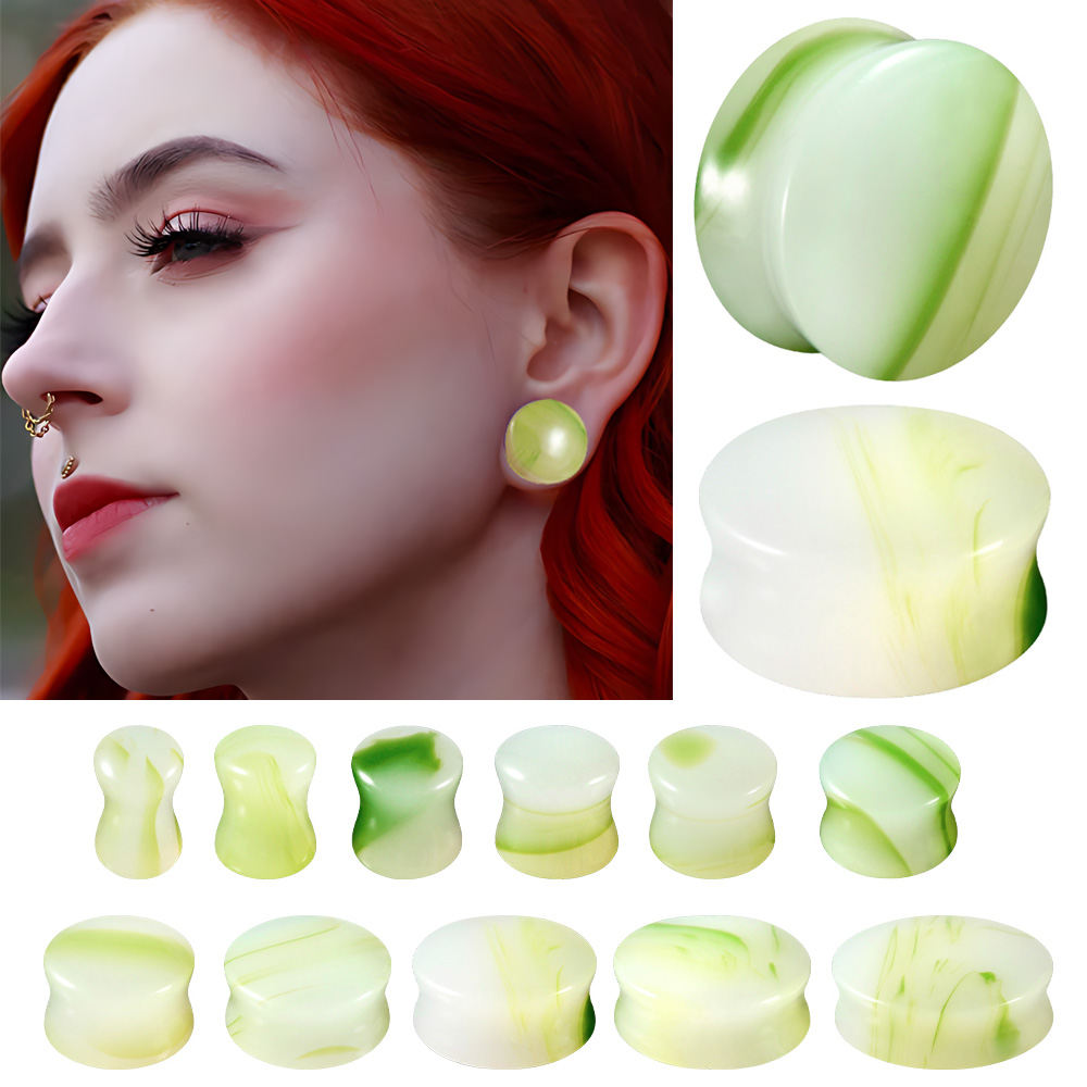 1/2/22PCS 유리 및 돌 라운드 귀 확장기 게이지 - Body Jewelry Ear Gauges 리뷰 및 가격