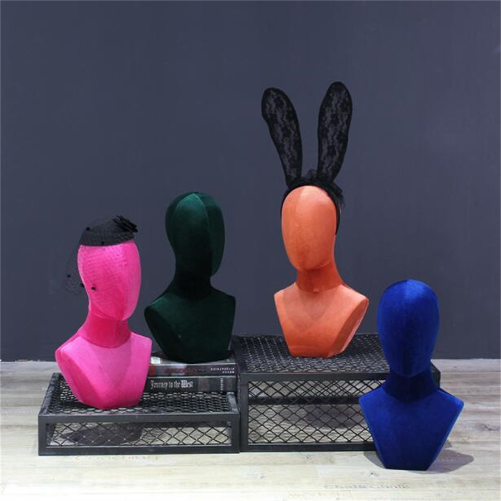 화려한 벨벳 헤드폼 소품, 가짜 머리 마네킹, 바디 쥬 - Body Jewelry Store 리뷰 및 가격