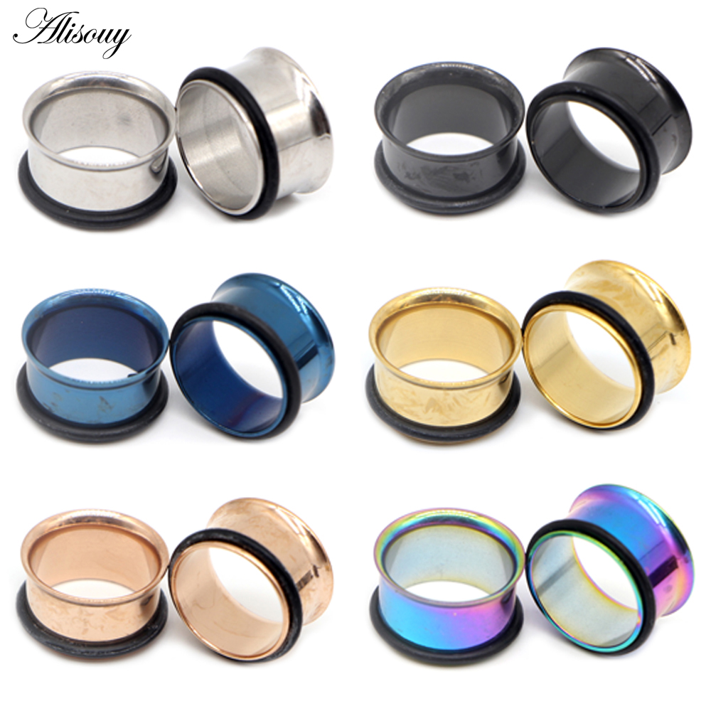 1pc 2mm-25mm 스테인레스 스틸 귀 플러그 터널 - Body Jewelry Ear Gauges 리뷰 및 가격
