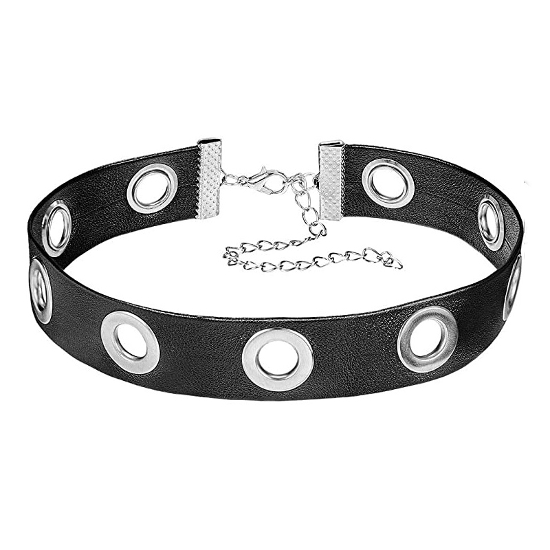 여성을 위한 새로운 트렌드 가죽 초커 목걸이, 하라주쿠 - Body Jewelry Trend 리뷰 및 가격