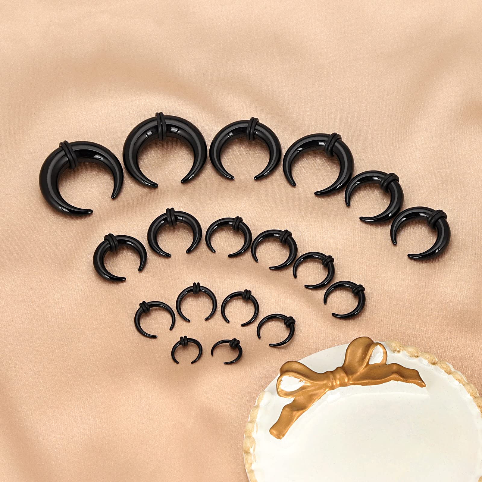 아크릴 셉텀 핀처 테이퍼 C 모양 버팔로 이어 테이퍼  - Body Jewelry Ear Gauges 리뷰 및 가격