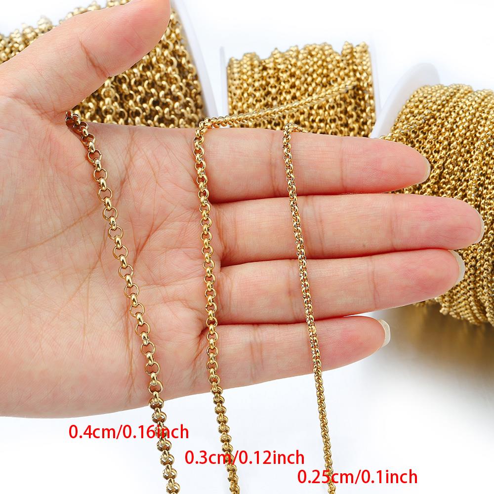 1미터 2-4mm 스테인리스 스틸 O형 소형 원형 체인 - Body Jewelry Bra 리뷰 및 가격