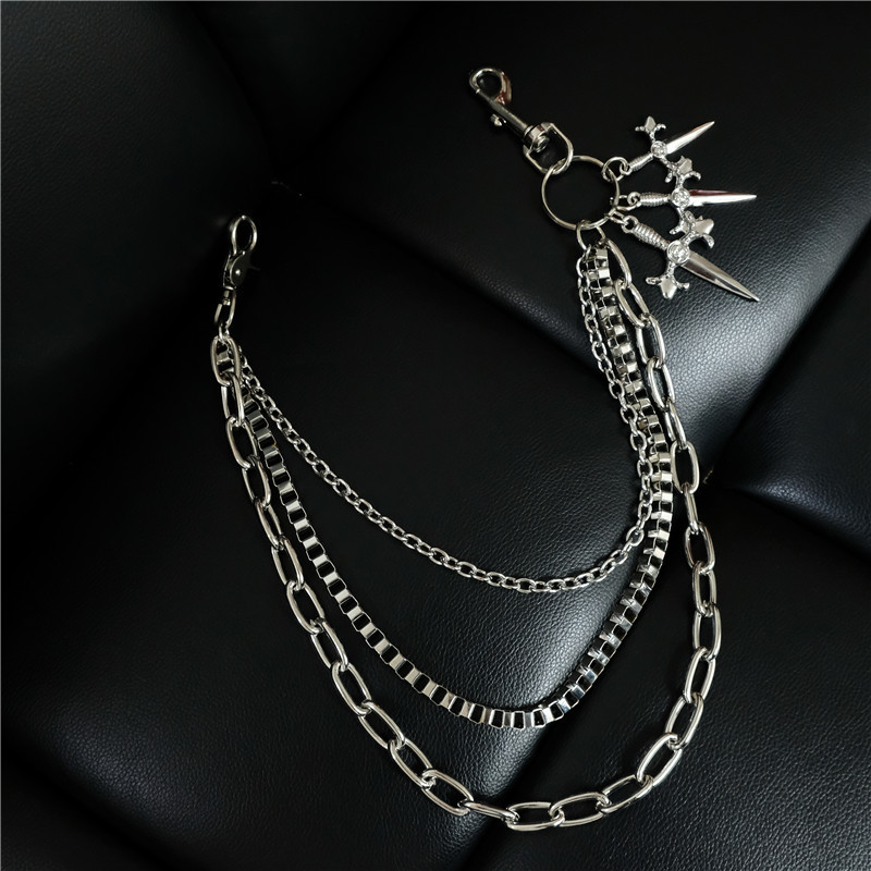 힙합 펑크 메탈 소드 캐주얼 다용도 바지 무대 공연 소 - Body Jewelry Manufacturers 리뷰 및 가격