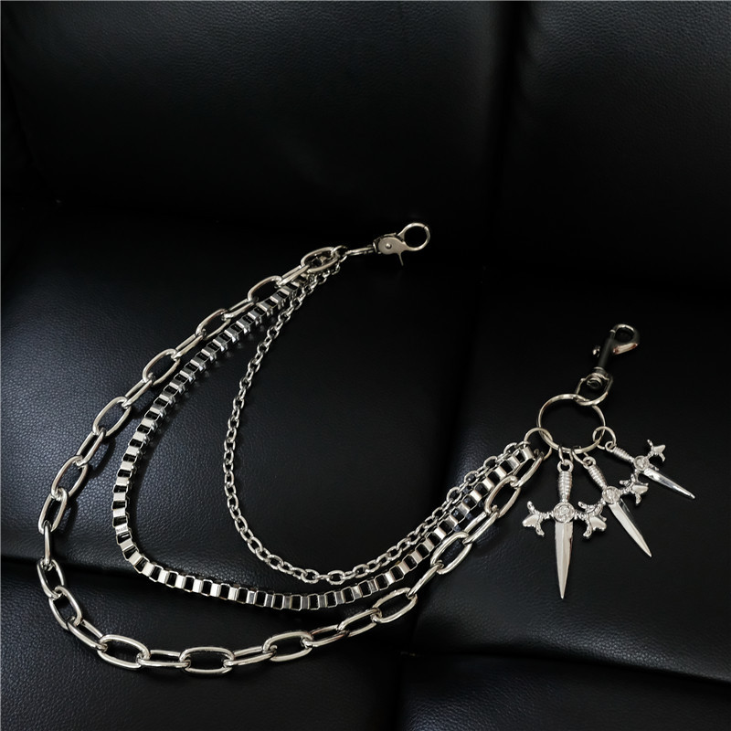 힙합 펑크 메탈 소드 캐주얼 다용도 바지 무대 공연 소 - Body Jewelry Manufacturers 리뷰 및 가격