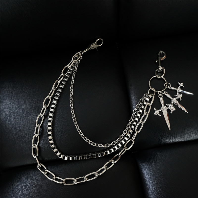 힙합 펑크 메탈 소드 캐주얼 다용도 바지 무대 공연 소 - Body Jewelry Manufacturers 리뷰 및 가격