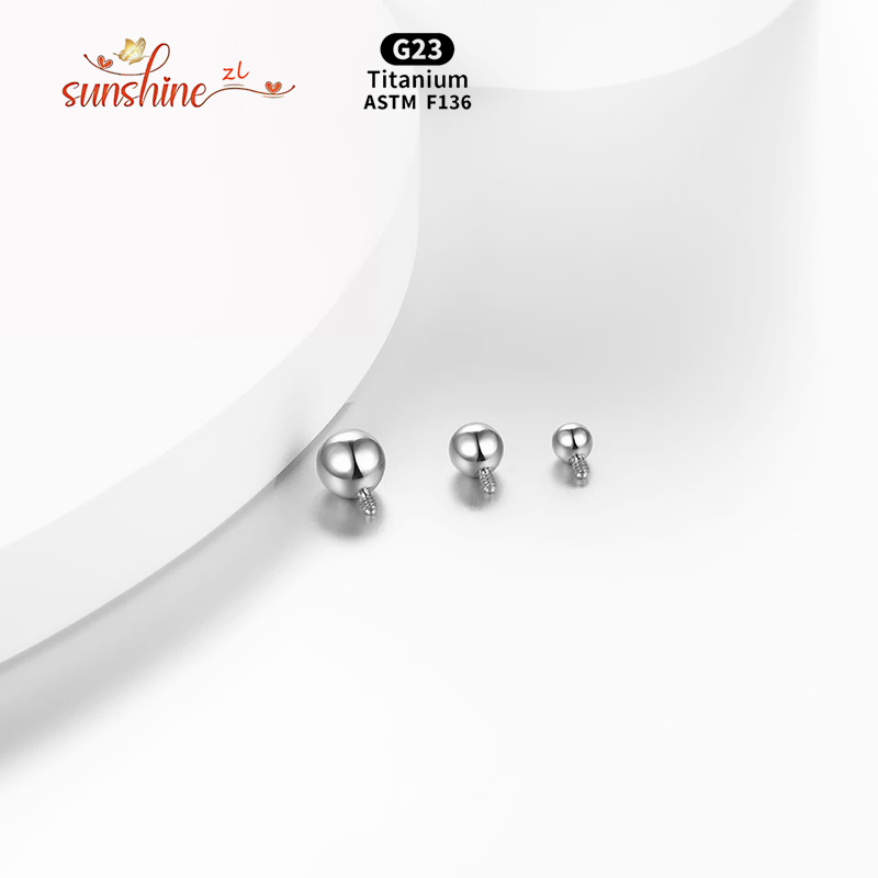 1PCS 내부 스레드 볼 티타늄 교체 볼 혀 립 바벨  - Body Jewelry Dermal 리뷰 및 가격