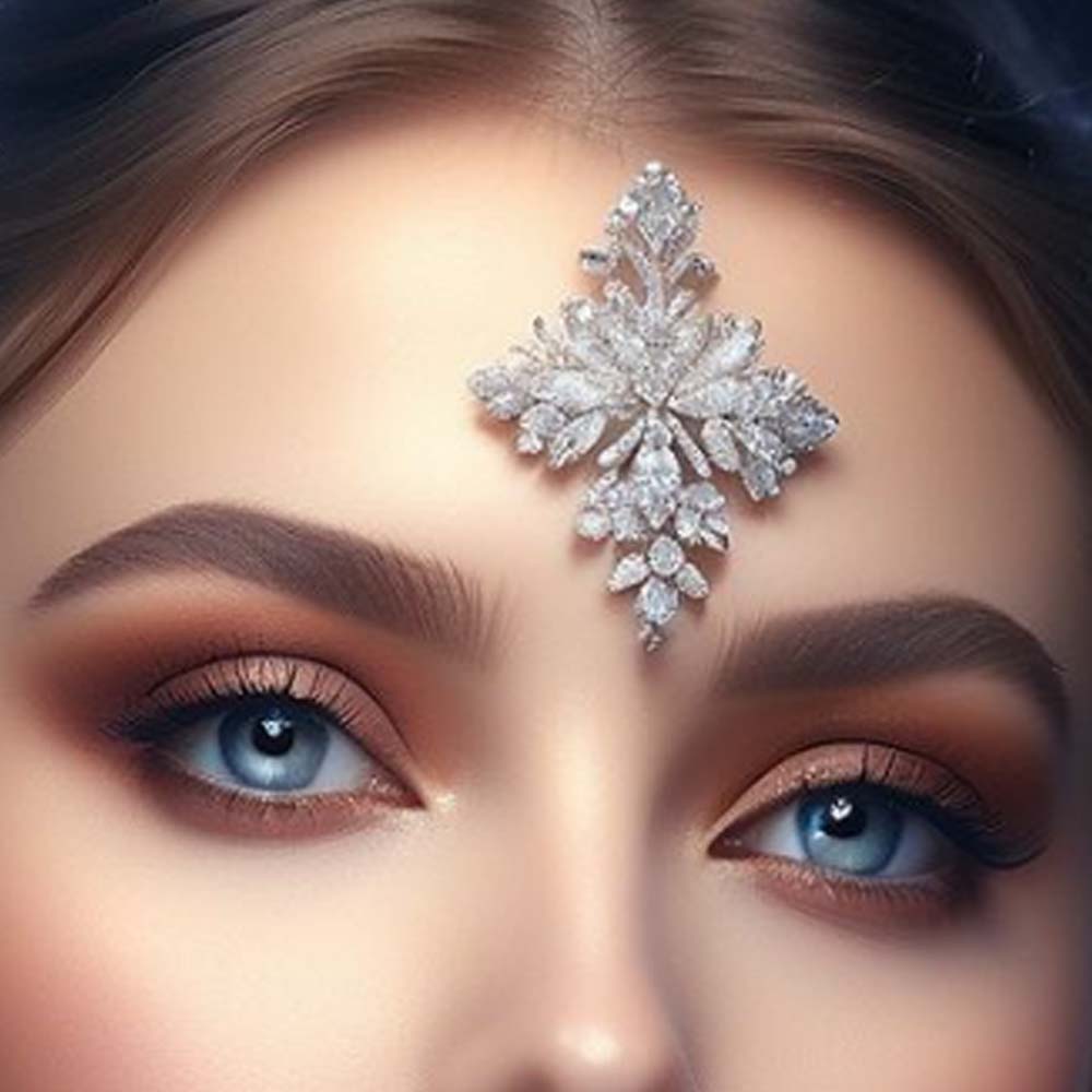 Stonefans 기하학적 이마 스티커, 인도 웨딩 라 - Body Jewelry Trend 리뷰 및 가격