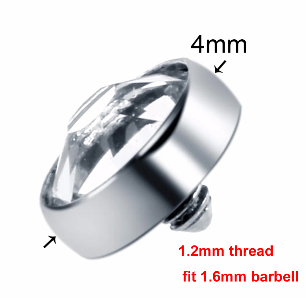 1PC G23 티타늄 더말 앵커 베이스 & 탑 스키너  - Body Jewelry Dermal 리뷰 및 가격