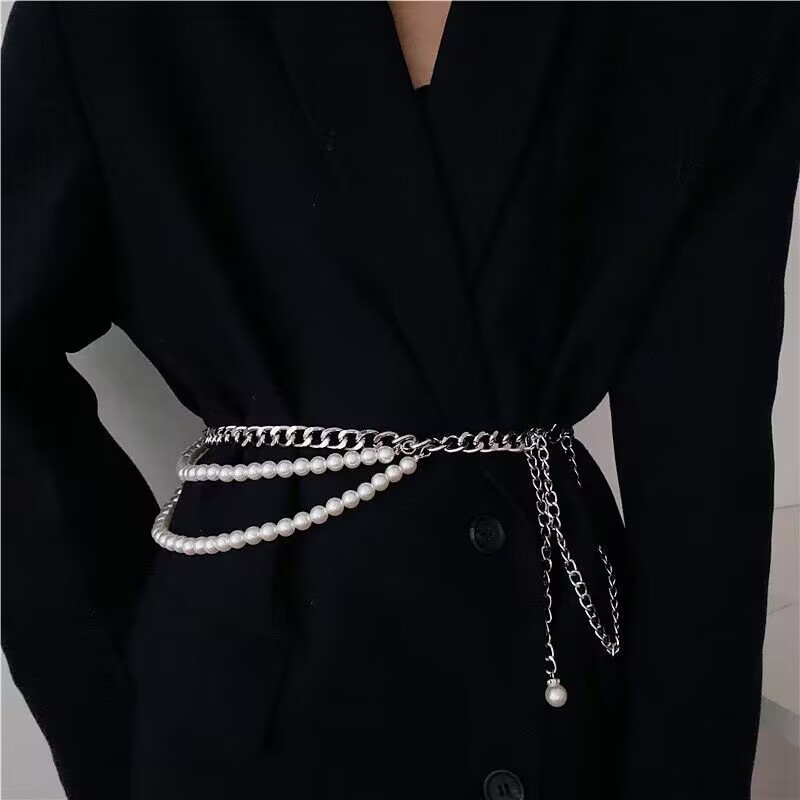 새로운 모조 진주 허리 체인 여성용 조절 가능한 허리  - Body Jewelry Manufacturers 리뷰 및 가격