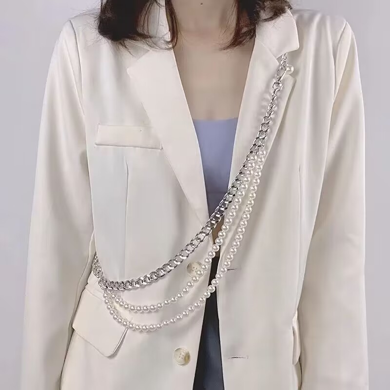 새로운 모조 진주 허리 체인 여성용 조절 가능한 허리  - Body Jewelry Manufacturers 리뷰 및 가격
