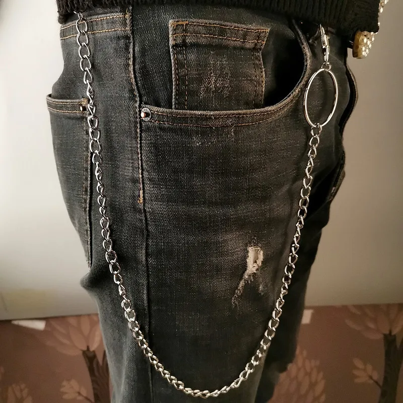 레이어 메탈 벨트 체인 펑크 훅 메탈 허리 지갑 키체인 - Body Jewelry Waist Chains 리뷰 및 가격