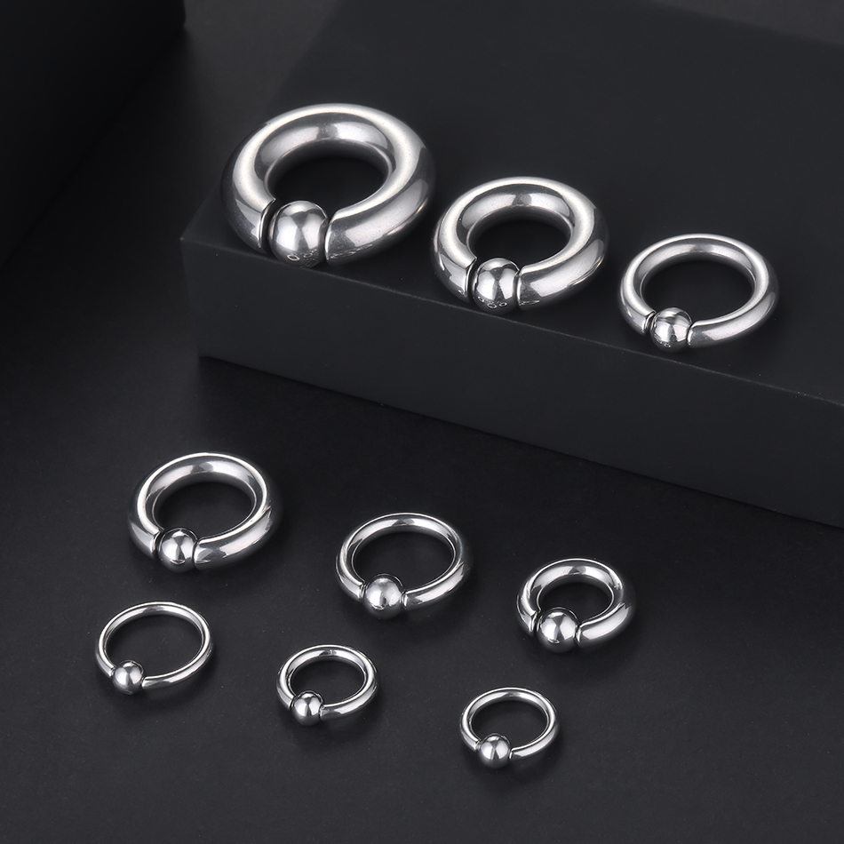 스테인레스 스틸 대형 게이지 캡티브 비즈 링, 20G- - Body Jewelry Ear Gauges 리뷰 및 가격
