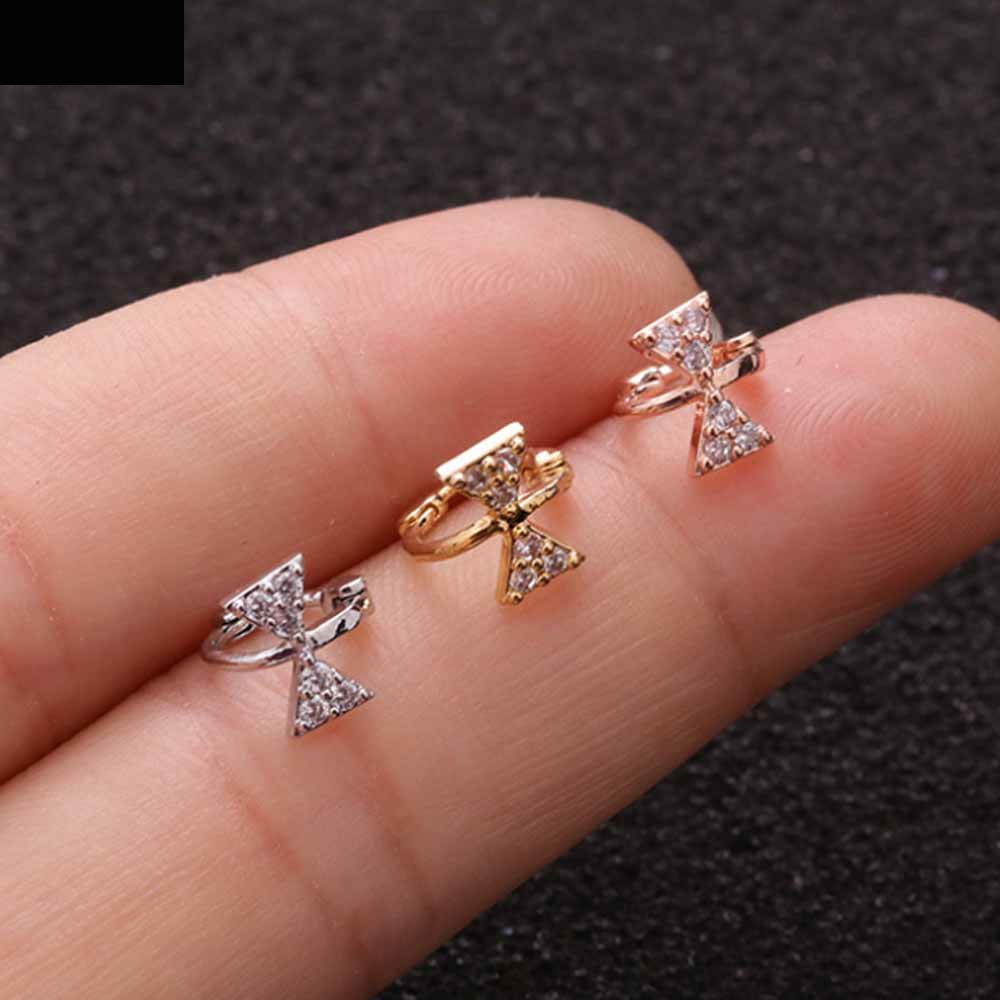 2개 세트 트렌디한 올매치 스테인리스 스틸 지르콘 꽃  - Body Jewelry Trend 리뷰 및 가격