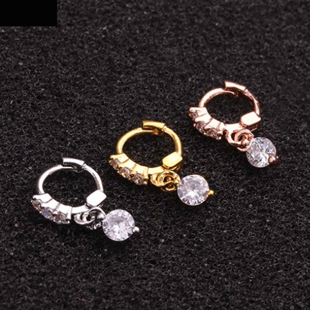 2개 세트 트렌디한 올매치 스테인리스 스틸 지르콘 꽃  - Body Jewelry Trend 리뷰 및 가격