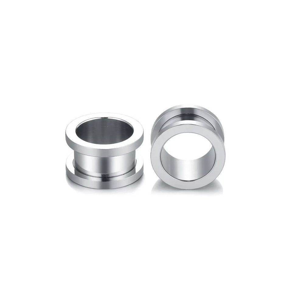 1 쌍 스테인레스 스틸 귀 플러그 터널 육체 귀걸이 게 - Body Jewelry Ear Gauges 리뷰 및 가격