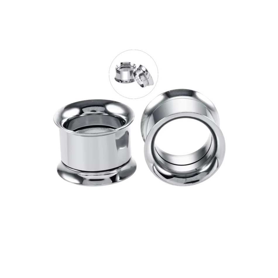 1 쌍 스테인레스 스틸 귀 플러그 터널 육체 귀걸이 게 - Body Jewelry Ear Gauges 리뷰 및 가격