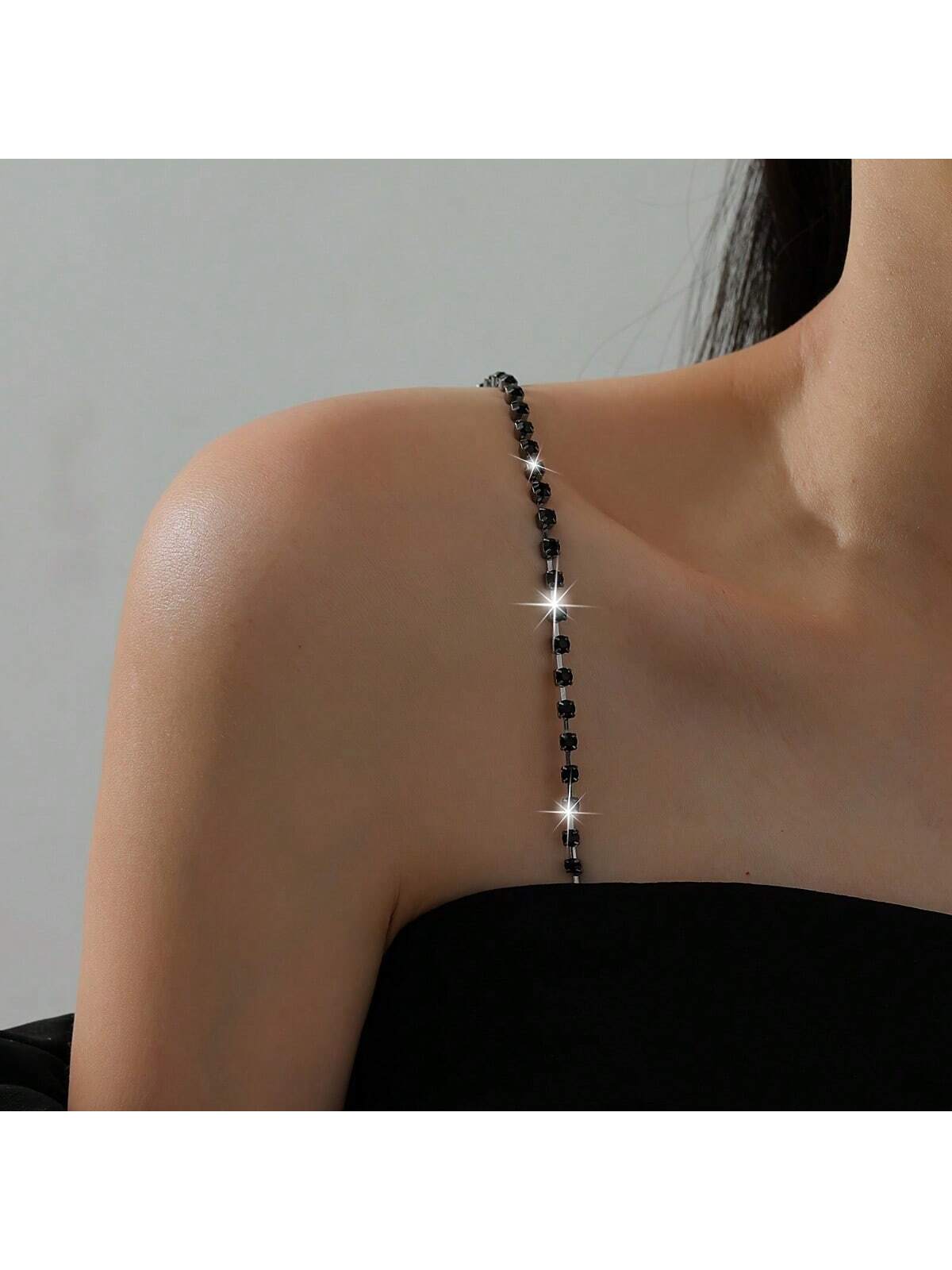 우아한 조절 가능한 라인스톤 브라 스트랩, 섹시한 어깨 - Body Jewelry Bra 리뷰 및 가격