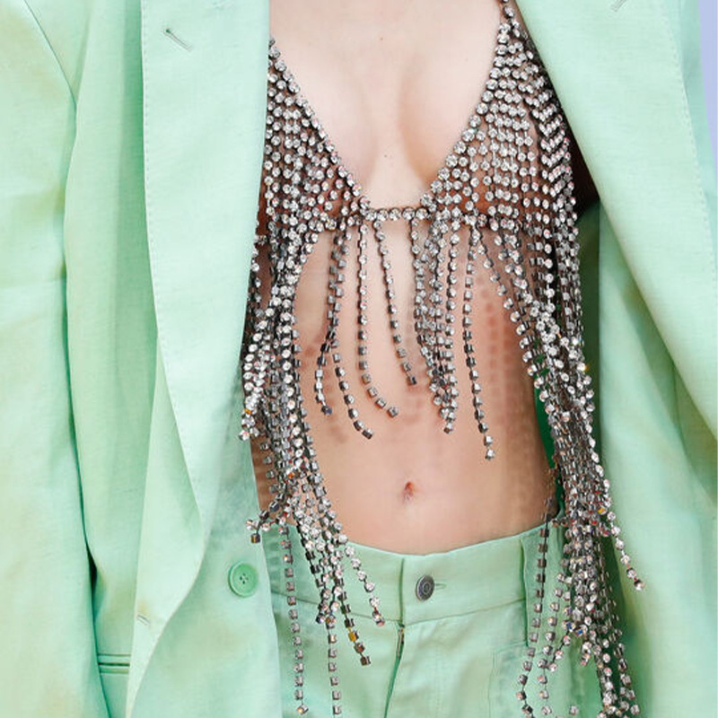바디 주얼리 여성 패션 섹시 슬링 태슬 체스트 체인 트 - Body Jewelry Trend 리뷰 및 가격