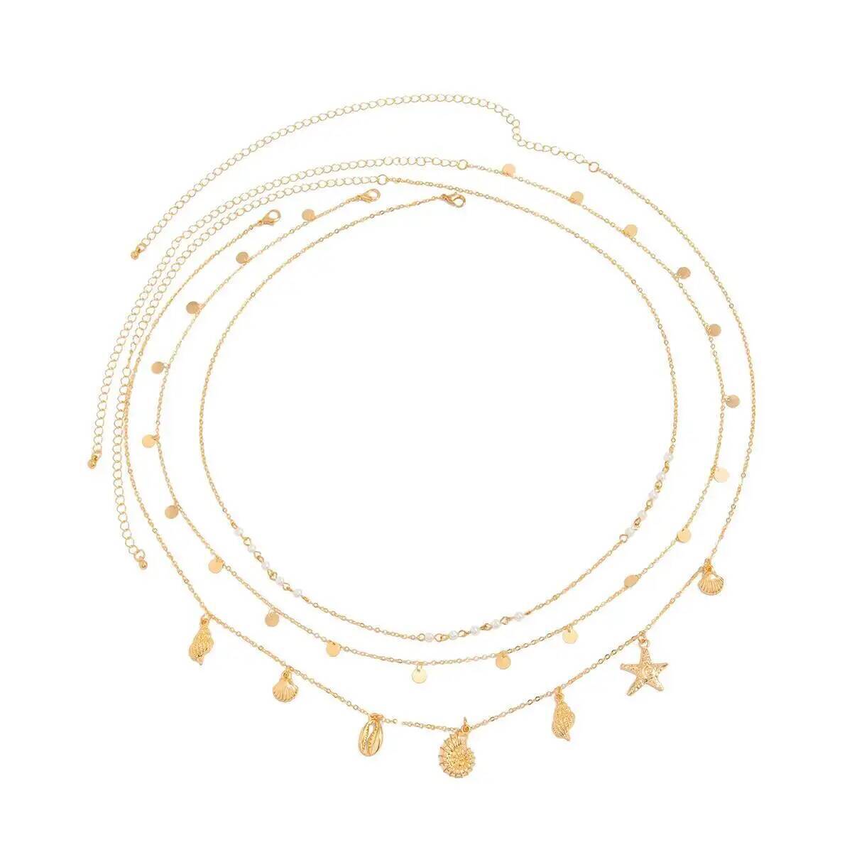 IngeSight.Z 3 개/대 Boho 불가사리 조가 - Body Jewelry Waist Chains 리뷰 및 가격
