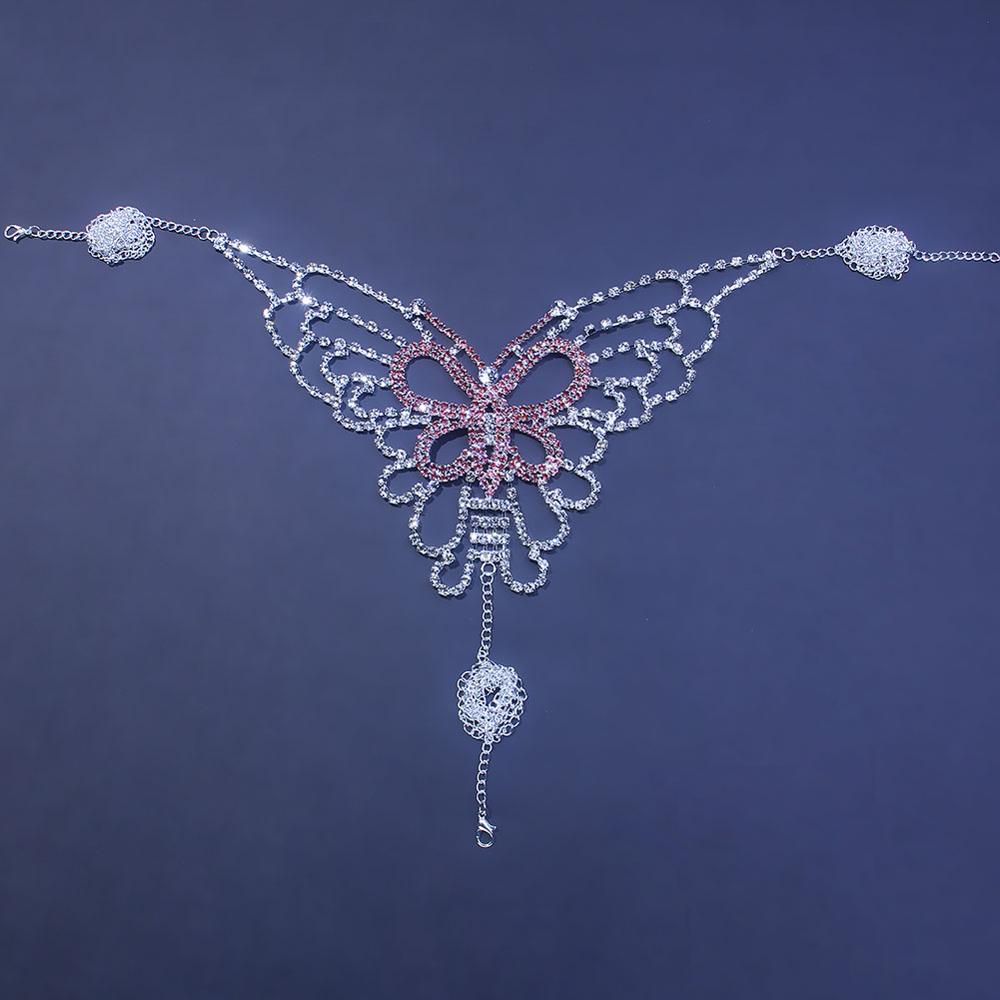 섹시한 나비 라인석 체인 바디 란제리 세트, 여성을 위 - Body Jewelry Harness 리뷰 및 가격