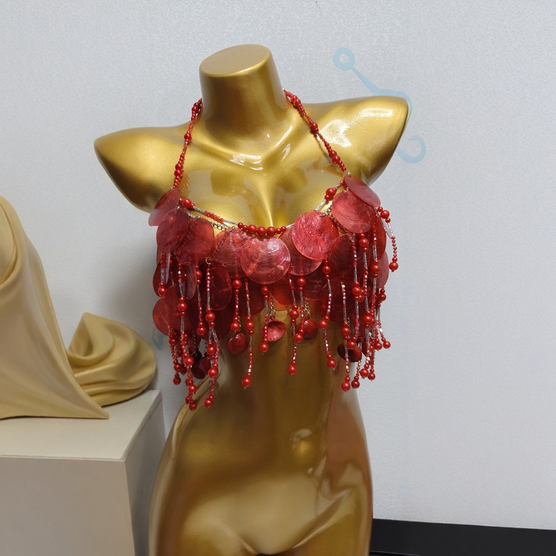 수제 반짝이는 인어 상의 의상 여성 벨리댄스 녹색 및  - Body Jewelry Bra 리뷰 및 가격