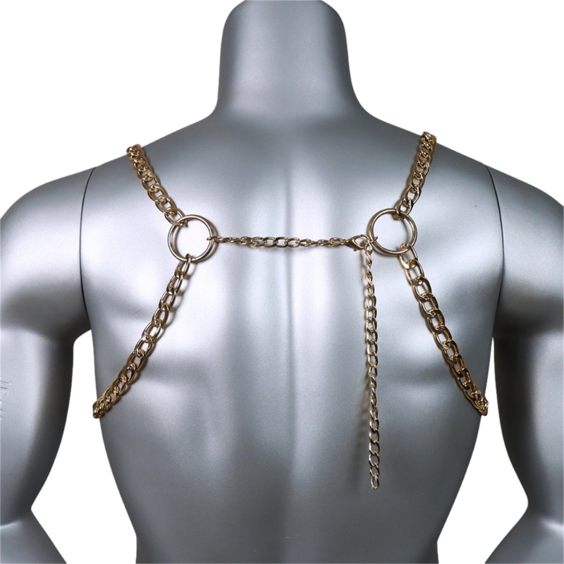 남자의 섹시한 금속 바디 가슴 체인 쥬얼리 펑크 스타일 - Body Jewelry Harness 리뷰 및 가격