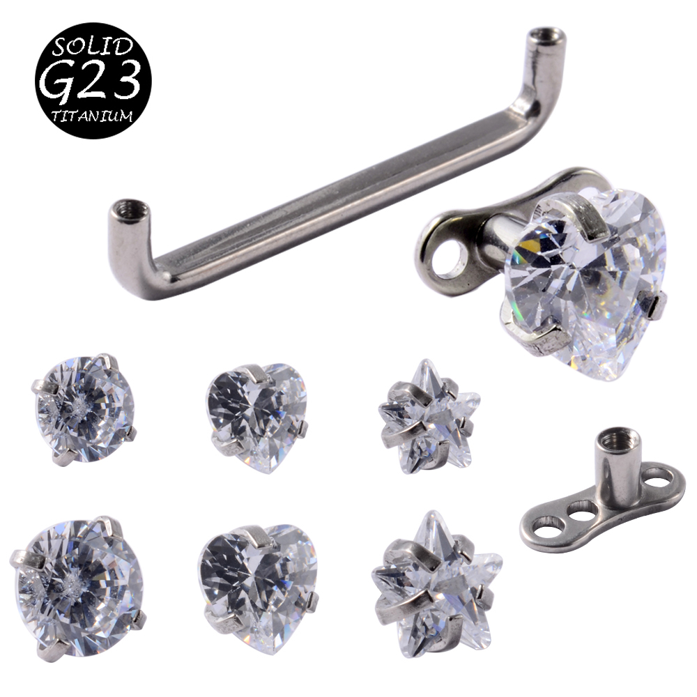 1Peice G23 티타늄 피부 앵커 다이버 피부에 숨 - Body Jewelry Dermal 리뷰 및 가격