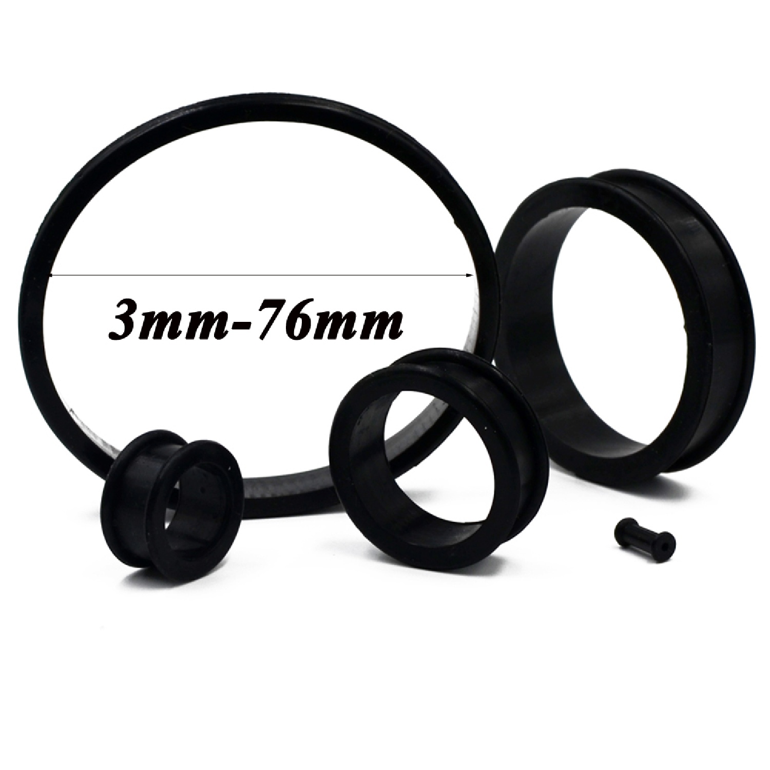 2pcs Supersize 가동 가능한 실리콘 두 배  - Body Jewelry Ear Gauges 리뷰 및 가격