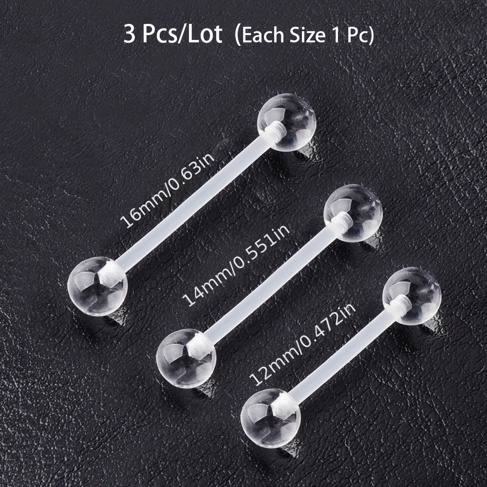 3 개/대 (각 크기 1 개) 부드러운 투명 보이지 않 - Body Jewelry Store 리뷰 및 가격