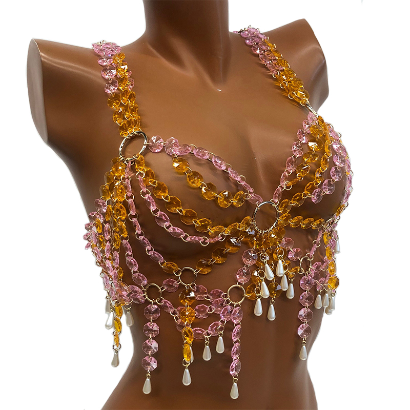 2026 신상 Y2K 페스티벌 여성 크리스탈 바디 체인 - Body Jewelry Bra 리뷰 및 가격