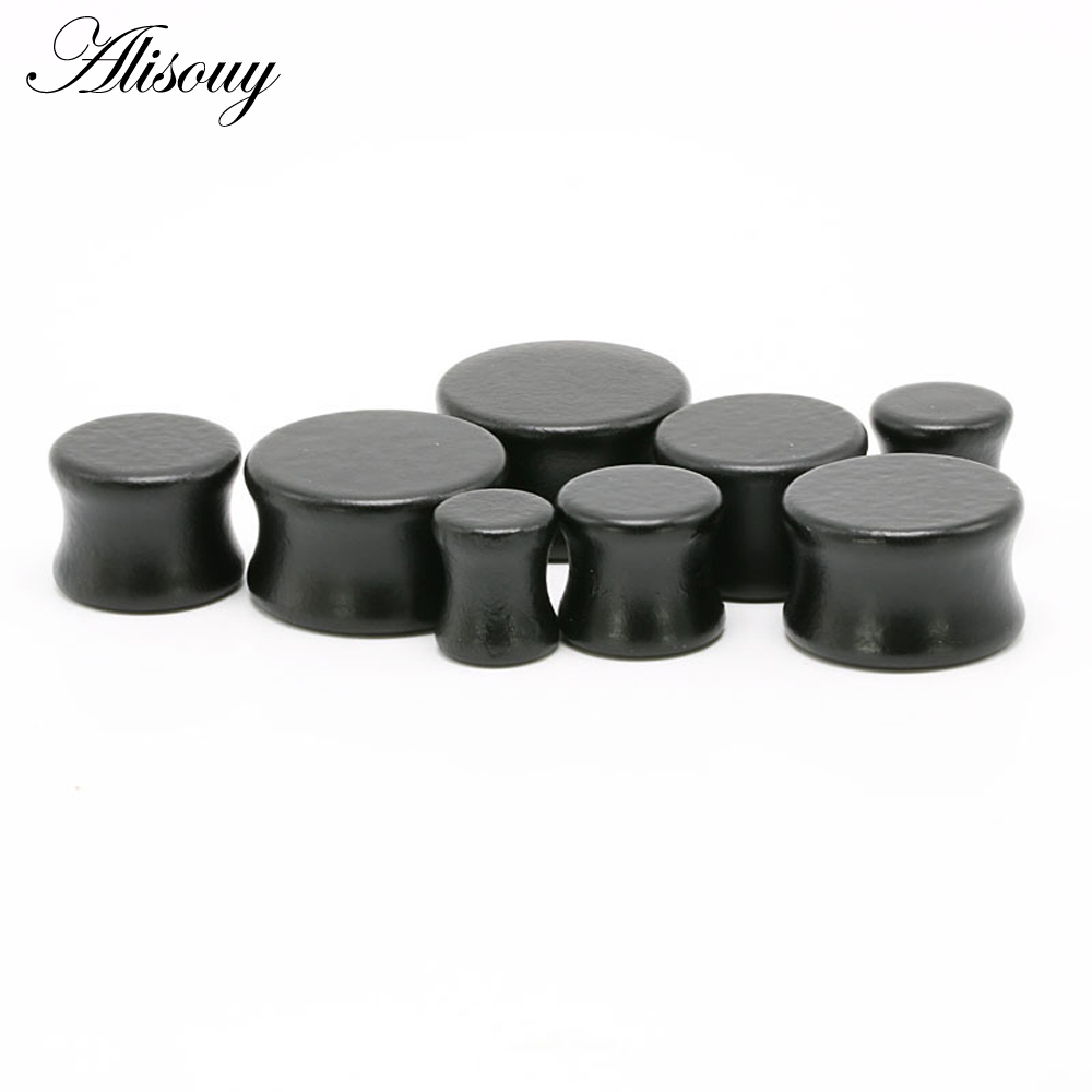 1PC 패션 귀 플러그 나무 재질 터널형 귀 확장기 6 - Body Jewelry Ear Gauges 리뷰 및 가격