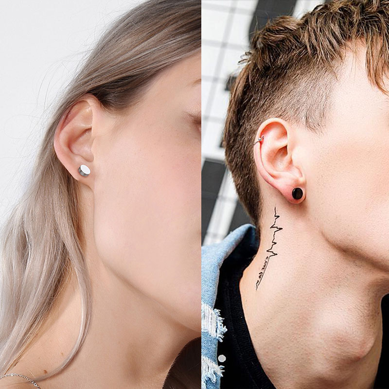 남녀공용 스테인리스 스틸 스터드 귀걸이, 귀 피어싱 귀 - Body Jewelry Ear Gauges 리뷰 및 가격