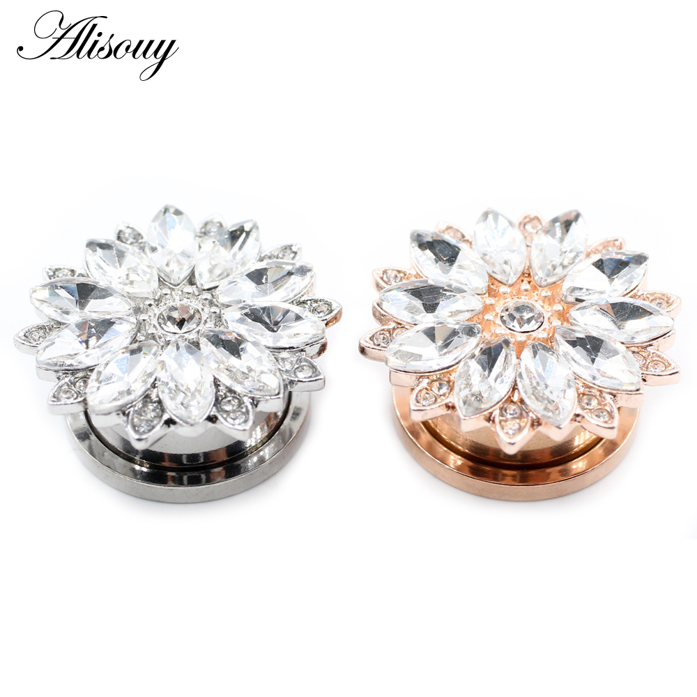Alisouy 2pcs 스테인레스 스틸 꽃 지르코니아  - Body Jewelry Ear Gauges 리뷰 및 가격