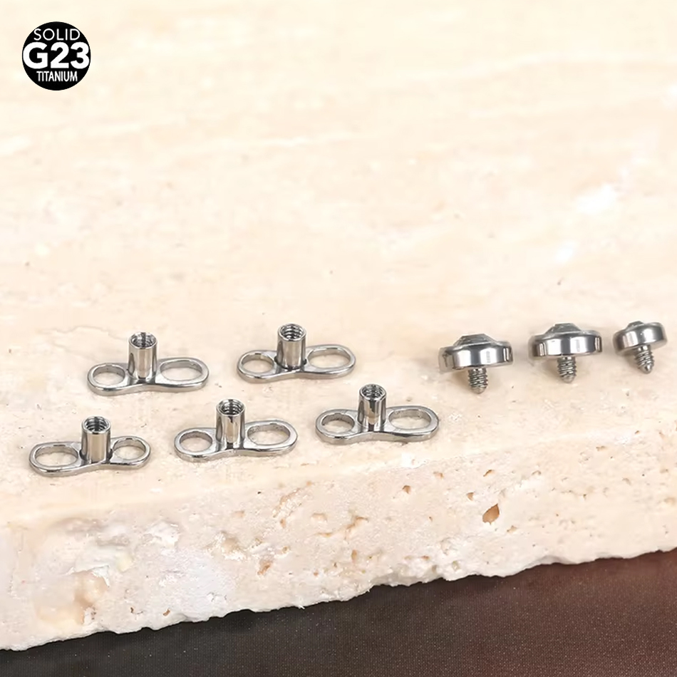 1개/5개 티타늄 마이크로 더말 피어싱 세트 더말 앵커 - Body Jewelry Dermal 리뷰 및 가격